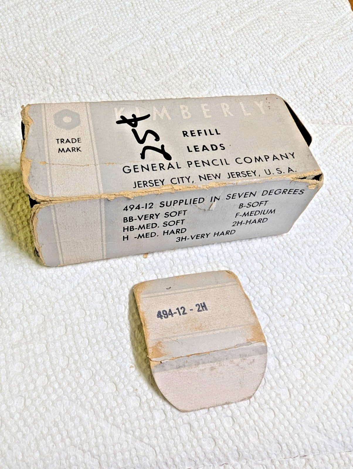Kimberly General Pencil Company Jersey City, New Jersey Full Box Leads VINTAGE