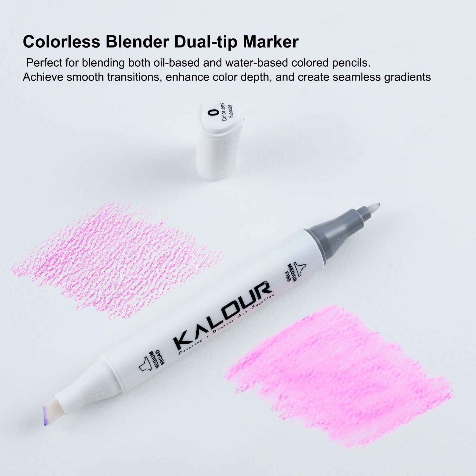 KALOUR Colored Pencil Accessory 10 Count (Pack of 1), Rainbow Multicolored