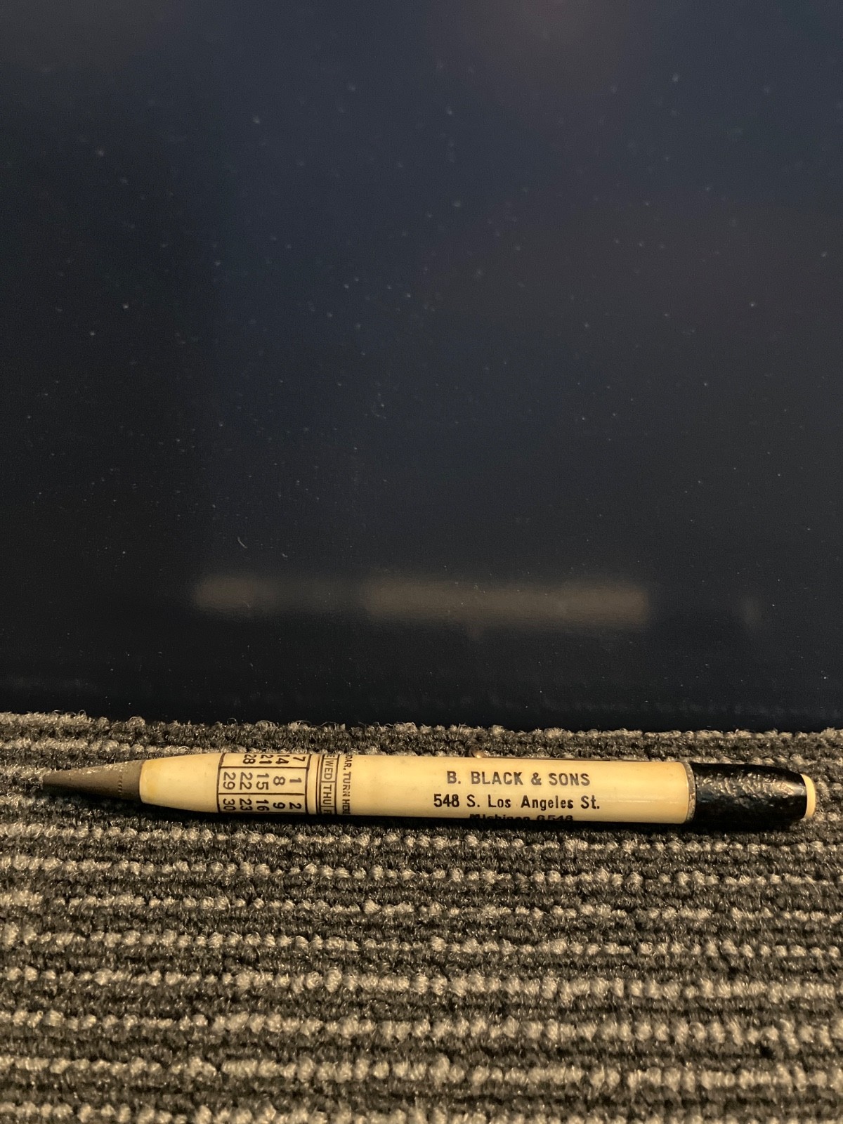 MECHANICAL PENCIL – B. BLACK & SONS LOS ANGELES CALIFORNIA – PERPETUAL CALENDAR