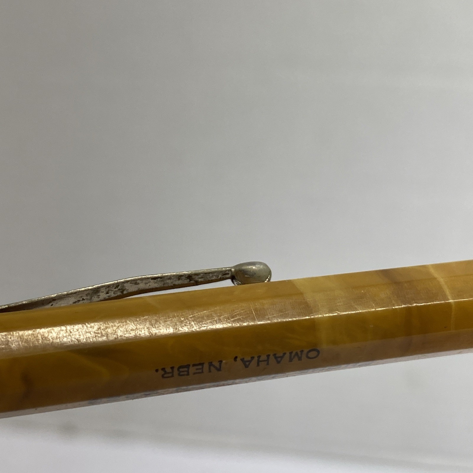 Vintage Redipoint Advertising John Day Mechanical Pencil Celluloid Omaha NE