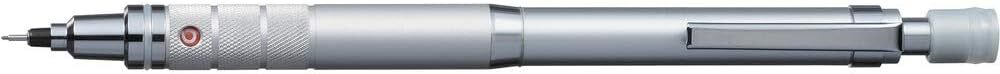 Uni Kuru Toga Roulette Model Auto Lead Rotation 0.5Mm Mechanical Pencil, Silver