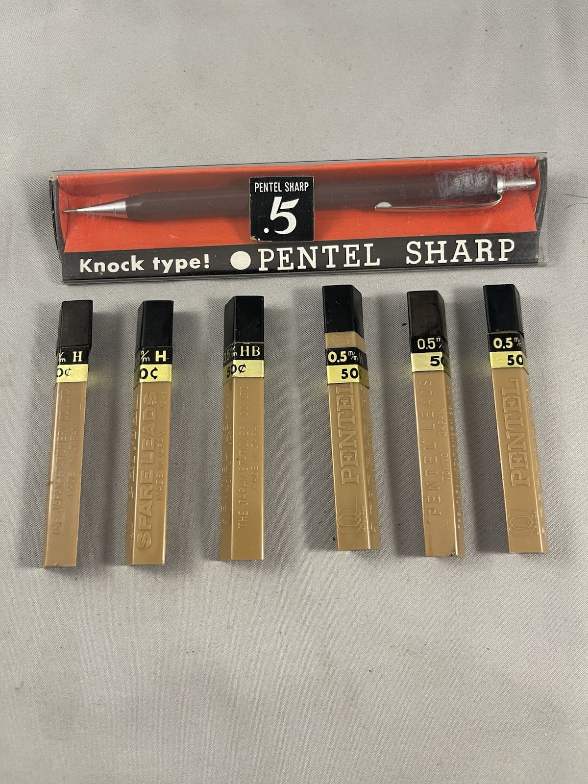 Vintage NOS 1960’s Pentel 950E Sharp 0.5 New in Box + Lead Refills Made in Japan