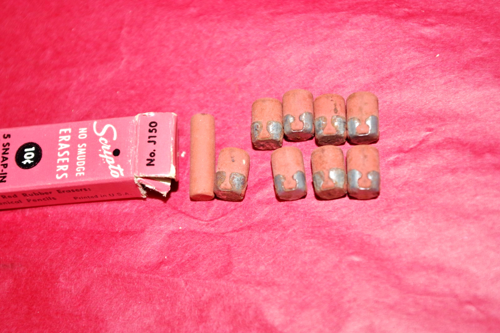 NOS Vintage 75 Pencil Leads & Erasers-Eagle-Semaphore Mikado-Scripto KOH-I-NOOR