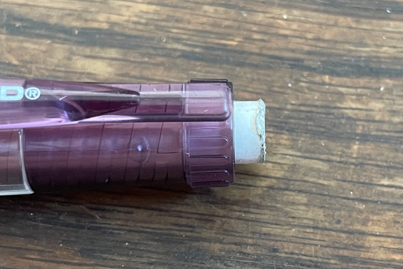 Sanford Clear Point Purple Barrel 0.7mm Mechanical Pencil Lead Slightly Used