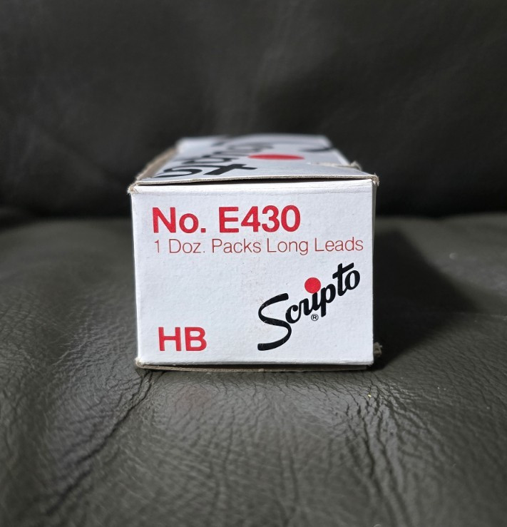 Vintage Scripto HB Degree Long Leads No E430 Lot of 10 Containers 6 Leads each