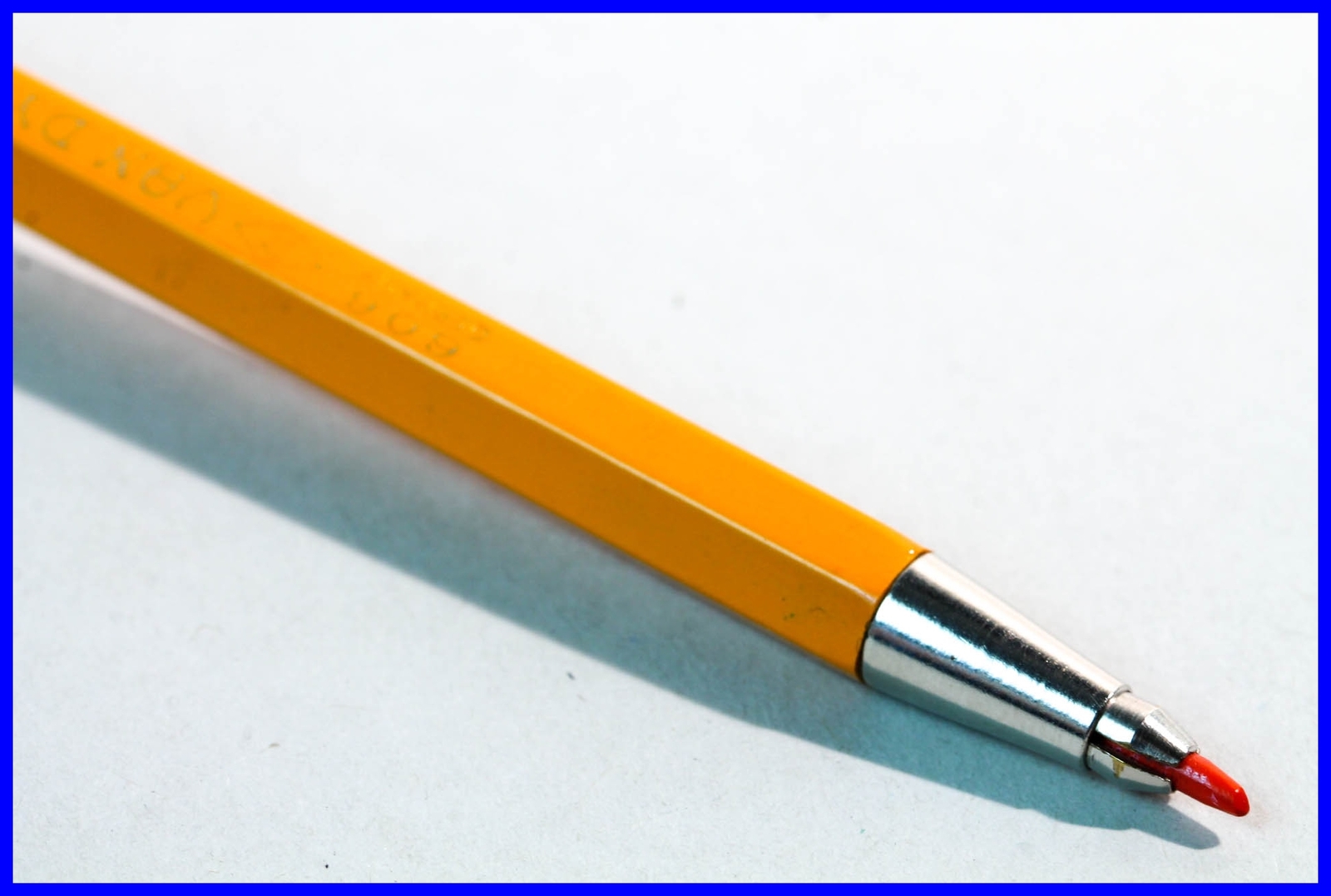 Red pusher EBERHARD FABER 606 ” VAN DYKE ” CHR MO LEADHOLDER pencil 2 mm