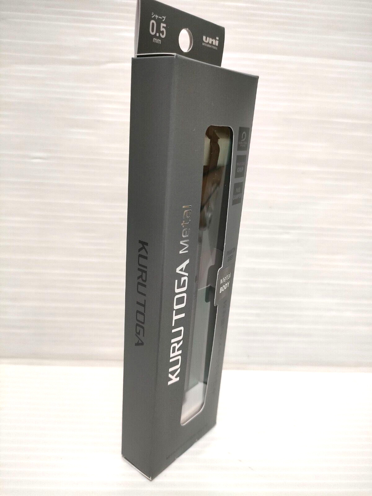 Uni Kuru Toga Metal 0.5mm Mechanical Pencil M5-KH Phantom Grey Kurutoga Gift