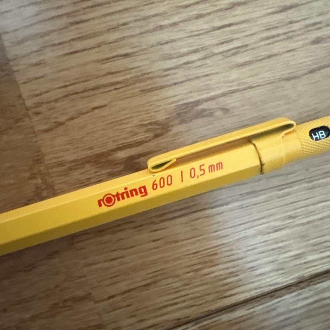 Rotring 600 Mechanical Pencil 0.5mm Yellow Loft product Limited Germeny 1928
