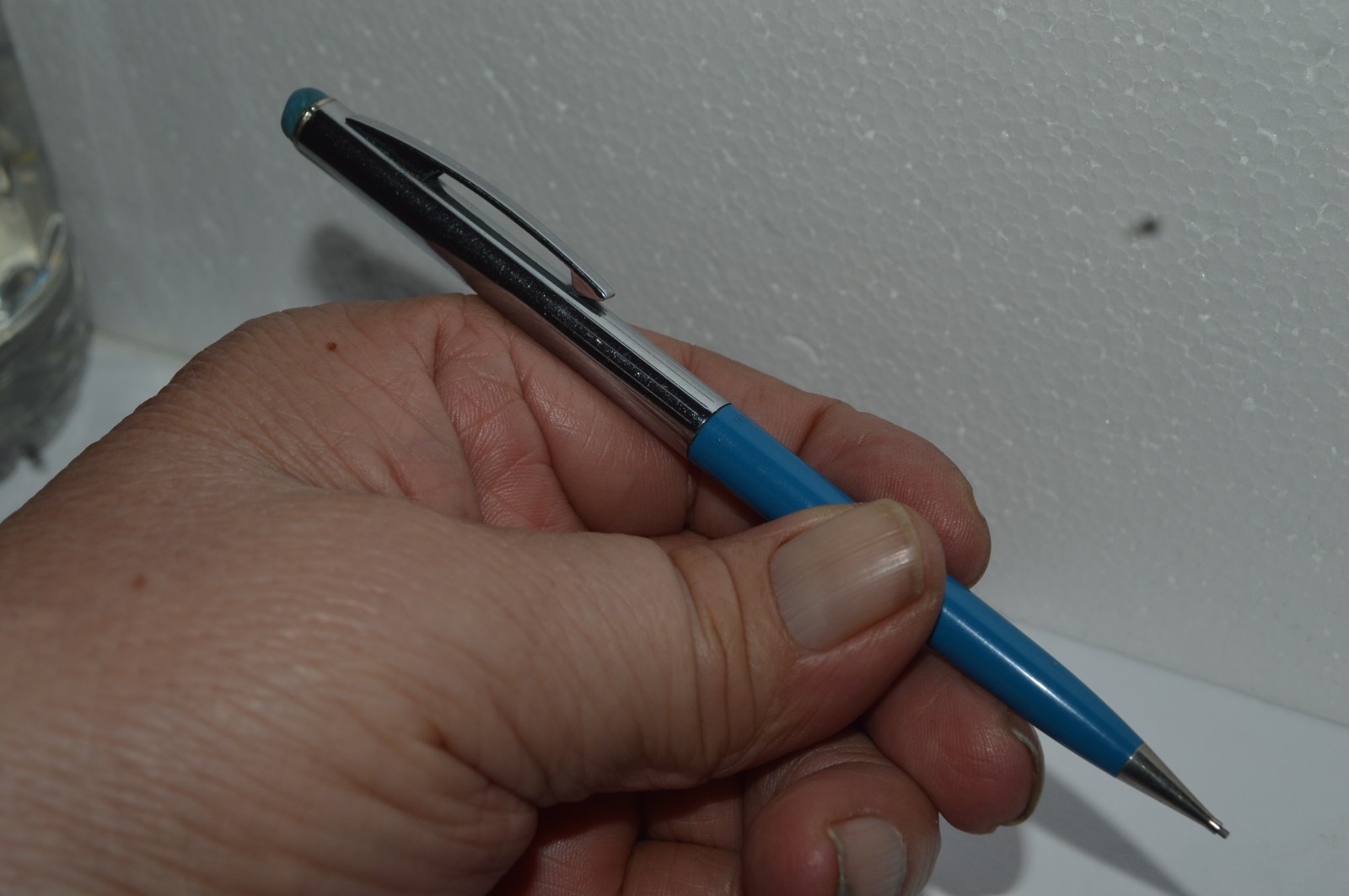 Sheaffer STYLIST Mechanical Pencil 0.9mm Blue Barrel Made In USA Circa 1960’s
