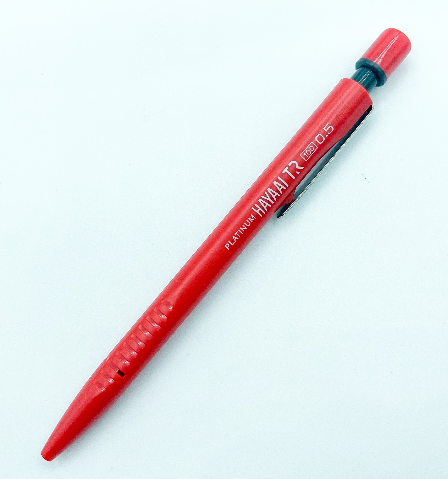 NOS platinum Hayaai Sleeve Push Back MECHANICAL PENCIL Sliding Sleeve Functional
