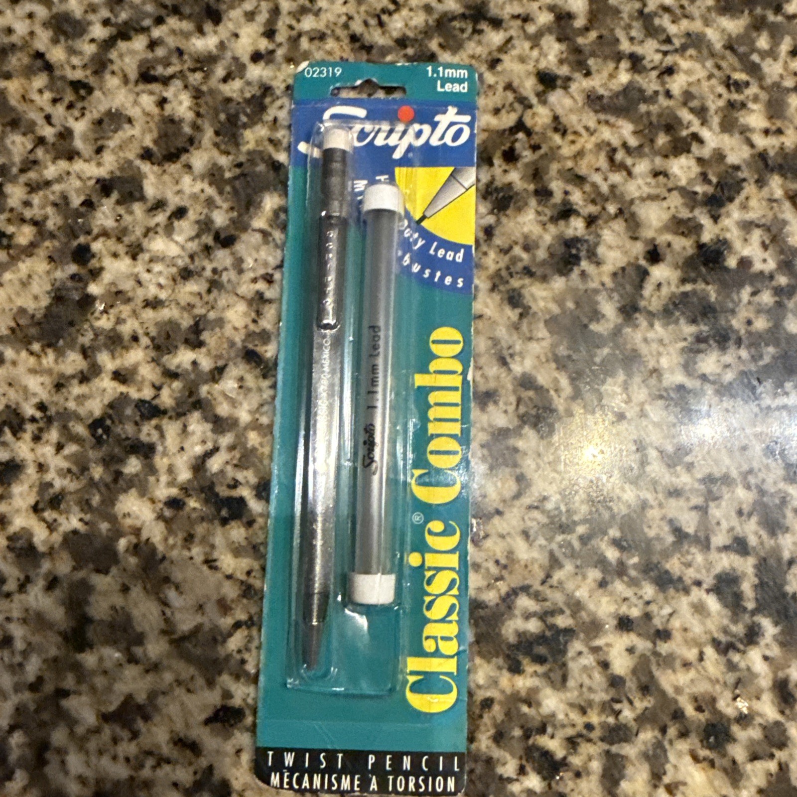 VTG Scripto Classic Combo Twist Mechanical Pencil w/ Refill 02319 Grey NOS 1997
