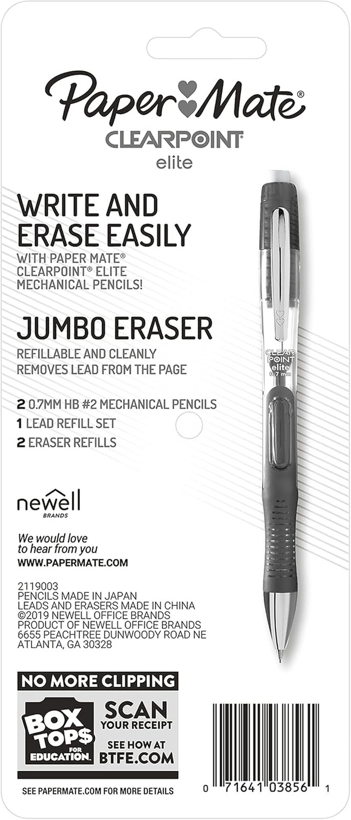 Paper Mate 1799404 Clearpoint Elite 0.7Mm Mechanical Pencil Starter Set, 2