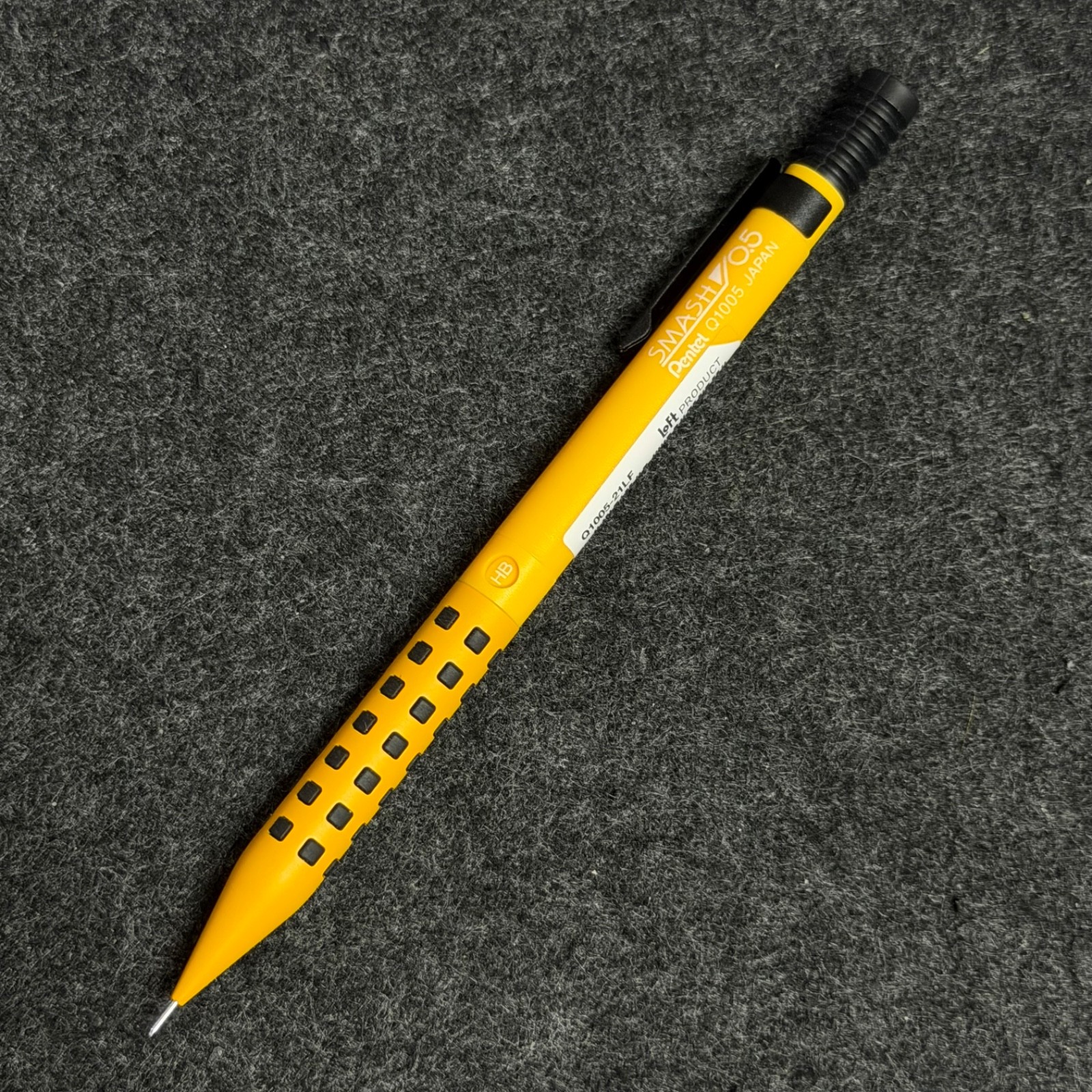 Pentel Smash Loft Limited Chrome Yellow 0.5mm Q1005-21LF Mechanical Pencil New