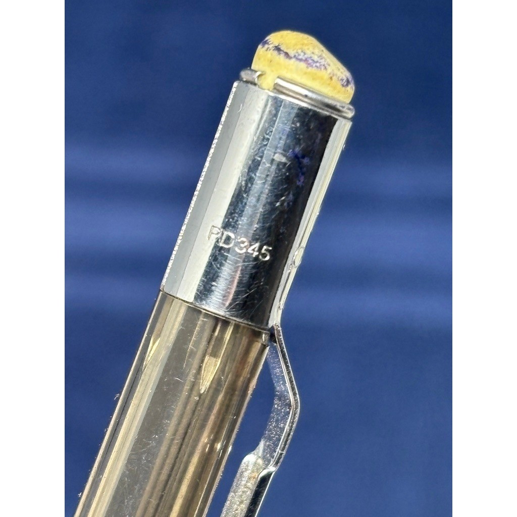 Vtg Pentel Quicker Clicker PD345 Mechanical Pencil 0.5mm Smoke Grey Japan