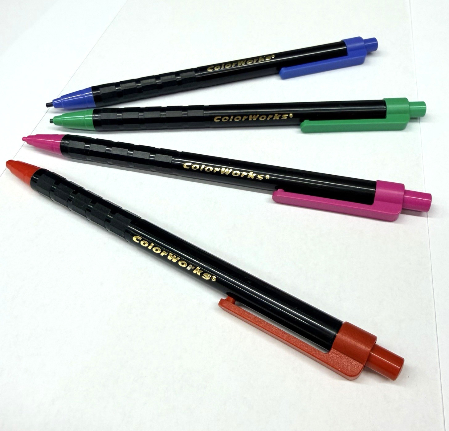 4 Vintage 1990 Crayola Colorworks Colored Pencils Mechanical Red Pink Green Blue