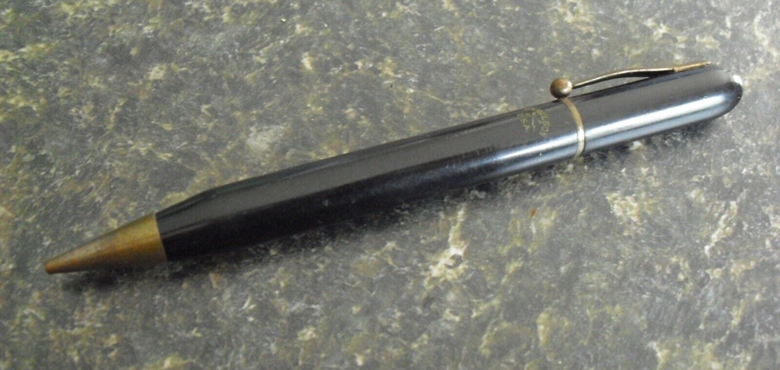 Vintage 1940s Nicholson Black Early Plastic Mechanical Pencil
