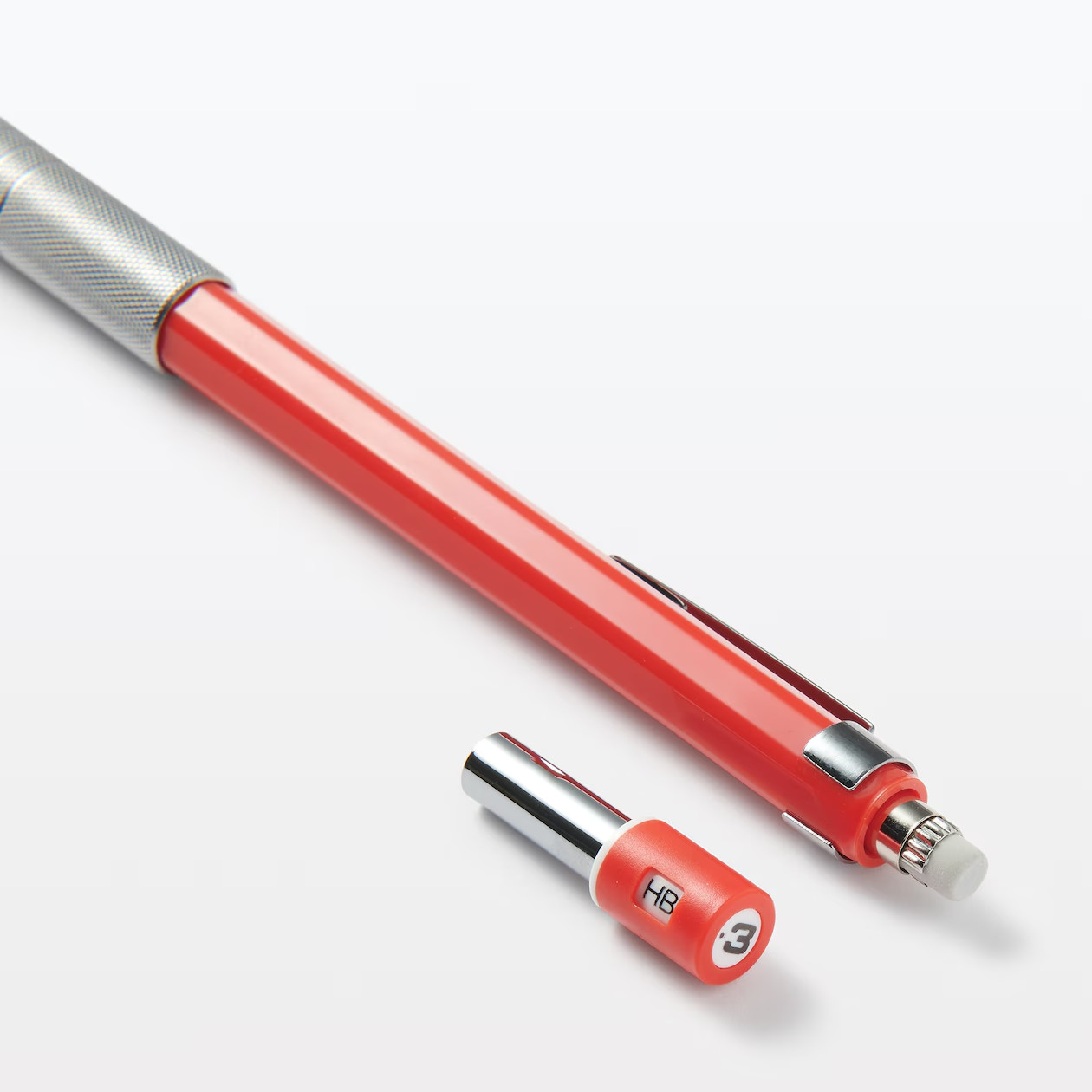New Muji Low Center of gravity Mechanical Pencil 0.3mm Red Color