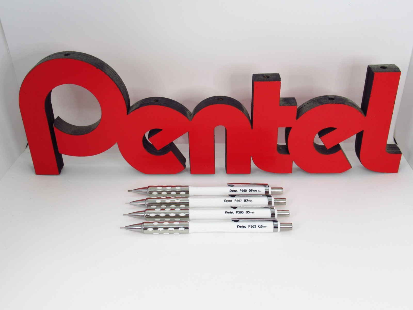 Pentel P360 Stein 360 – White, Set of 4 (Brazil)