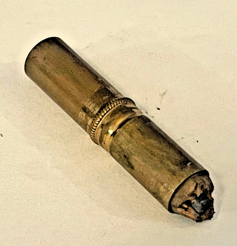 Vintage E. EBERHARD FABER Mechanical Pencil Lead Made USA Yellow Gold Tone🌺