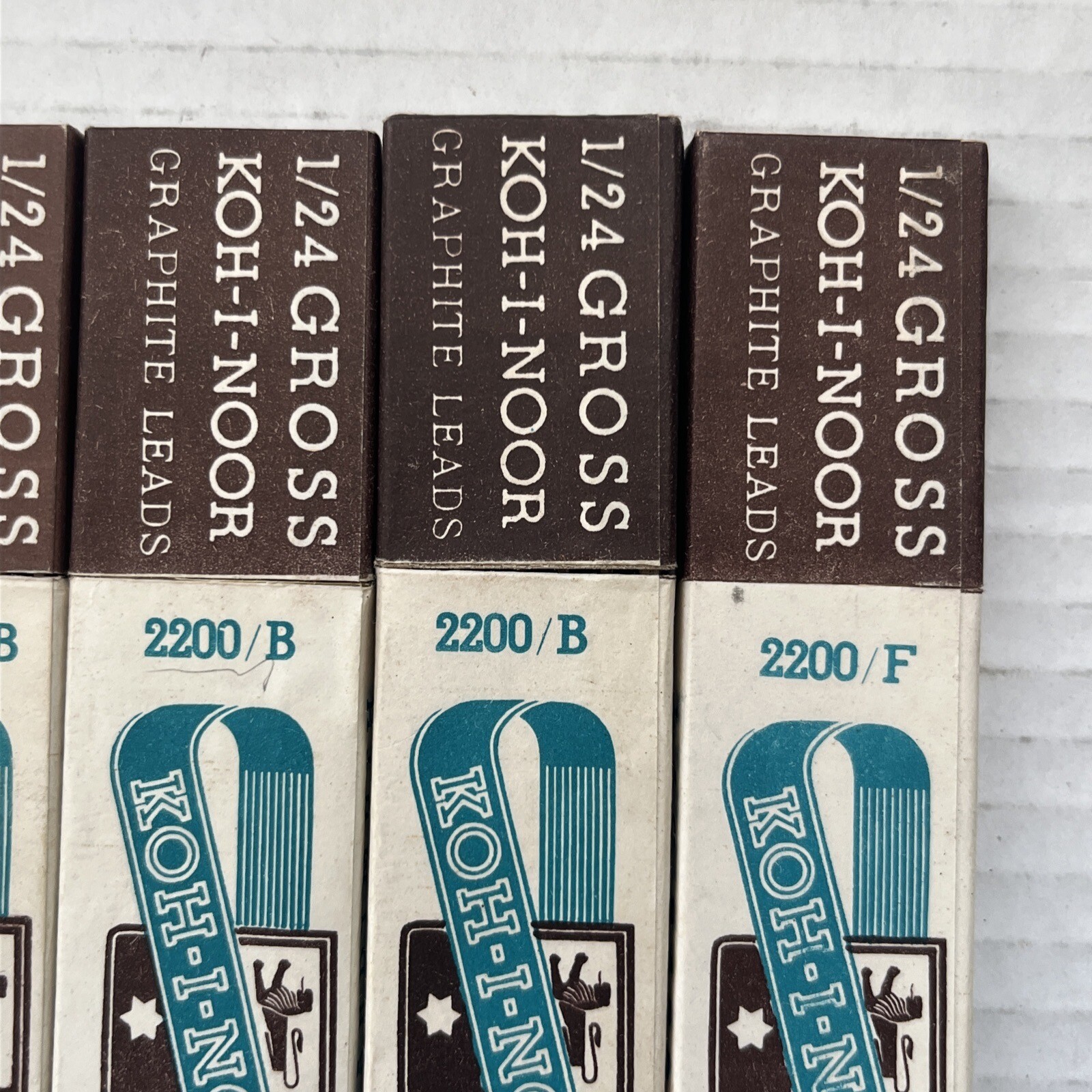 KOH-I-NOOR Graphite Pencil Leads Lot Of 7 2200 / B-F-2H-HB Drafting Open Box New