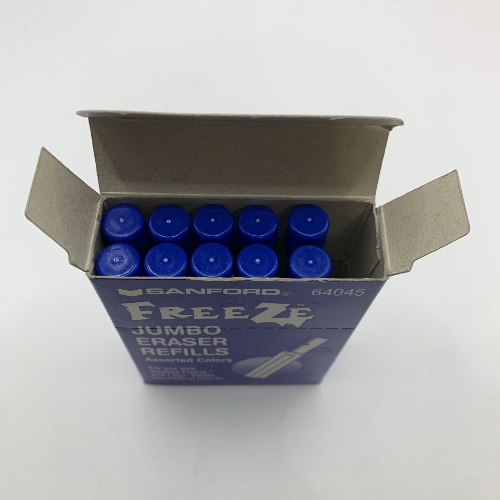 Sanford Freeze Logo Mechanical Pencil Jumbo Eraser Refills #64045 Assorted Color