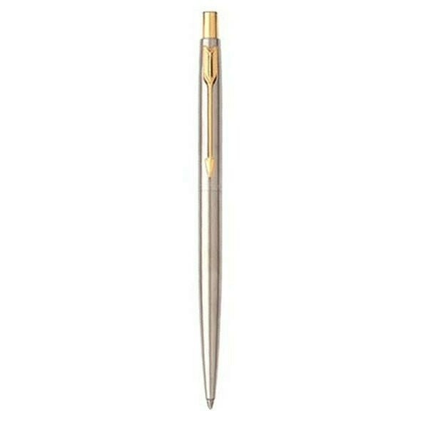 Parker Pencil Classic Pencil Stainless Steel & Gold Trim 0.5mm New Made In Usa