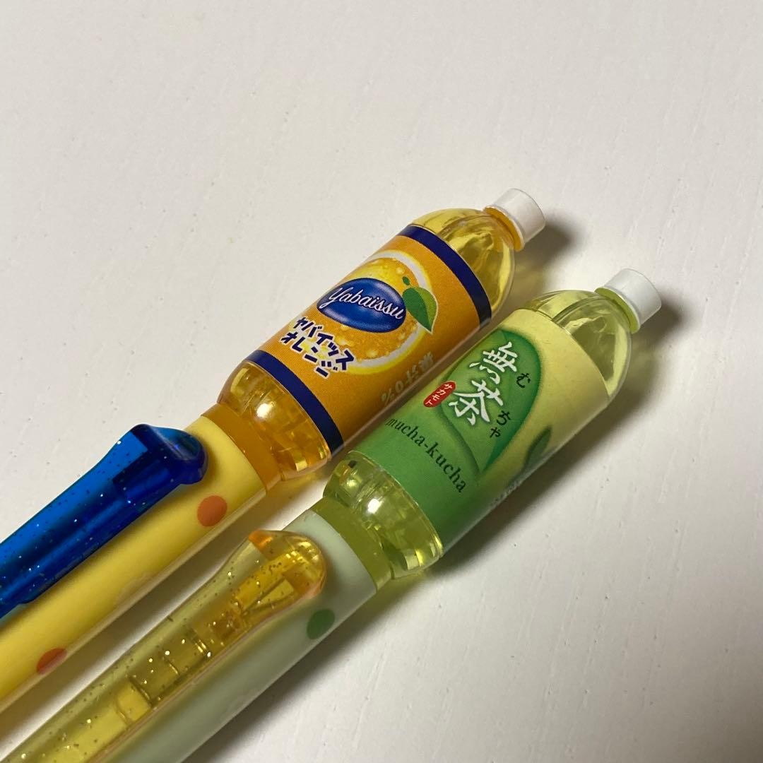 Heisei Retro Drink Bottle Mascot Mechanical Pencil Juice Tea Parody
