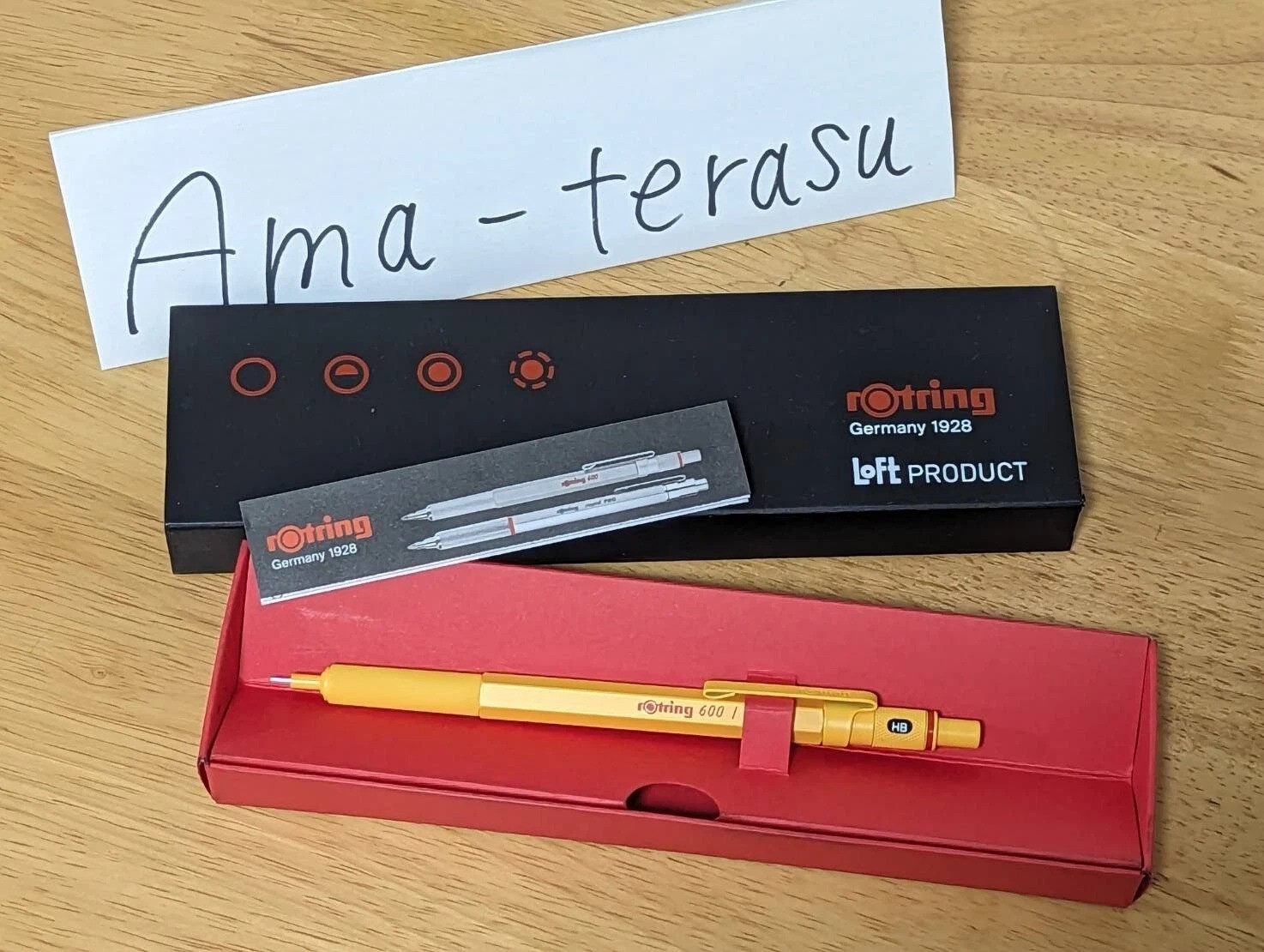 Rotring 600 Loft Limited Color Yellow & Mint Mechanical Pencil 0.5 mm New