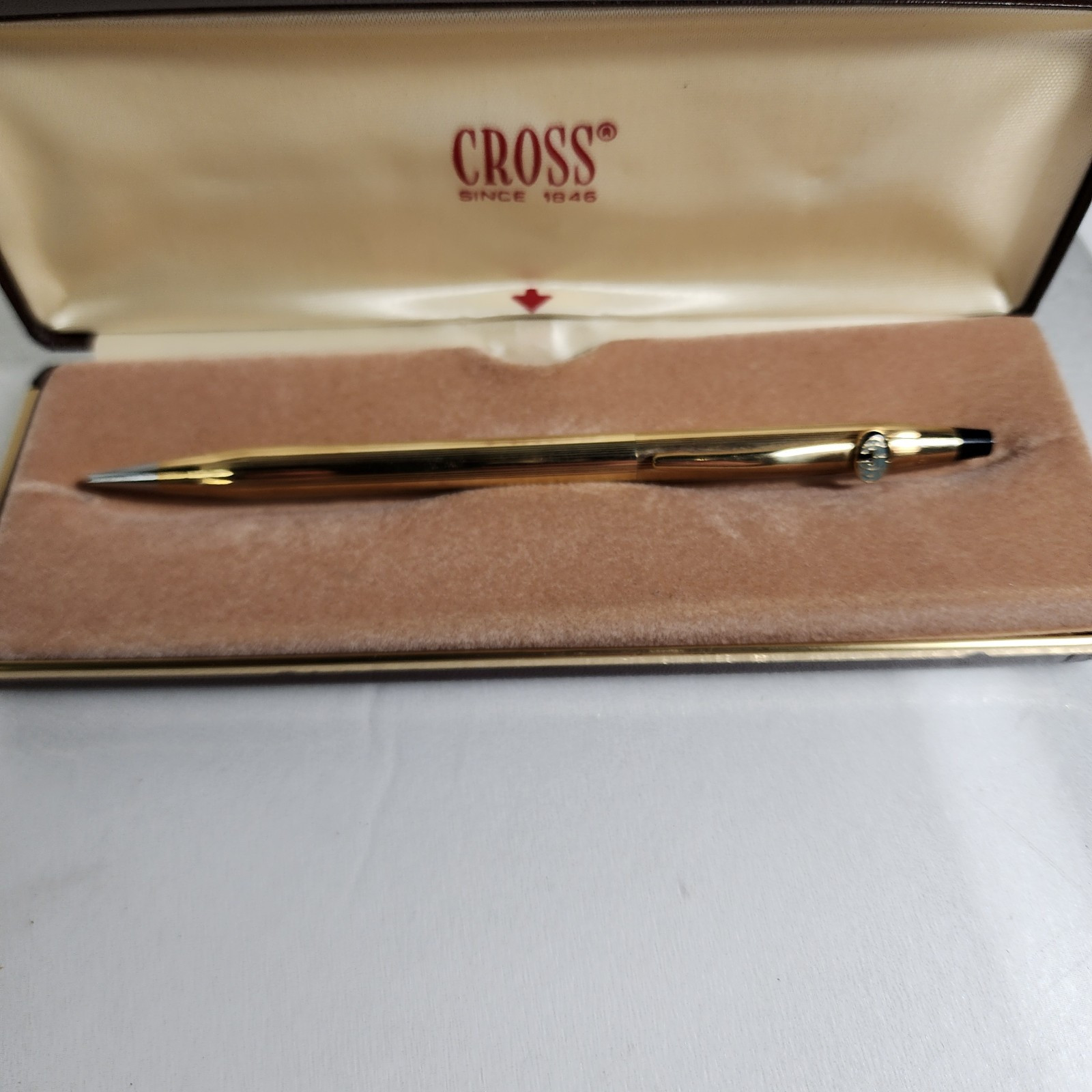 Cross 0.5mm 10K Gold Filled Vintage Mechanical Pencil W/ Case Needs Lead Works