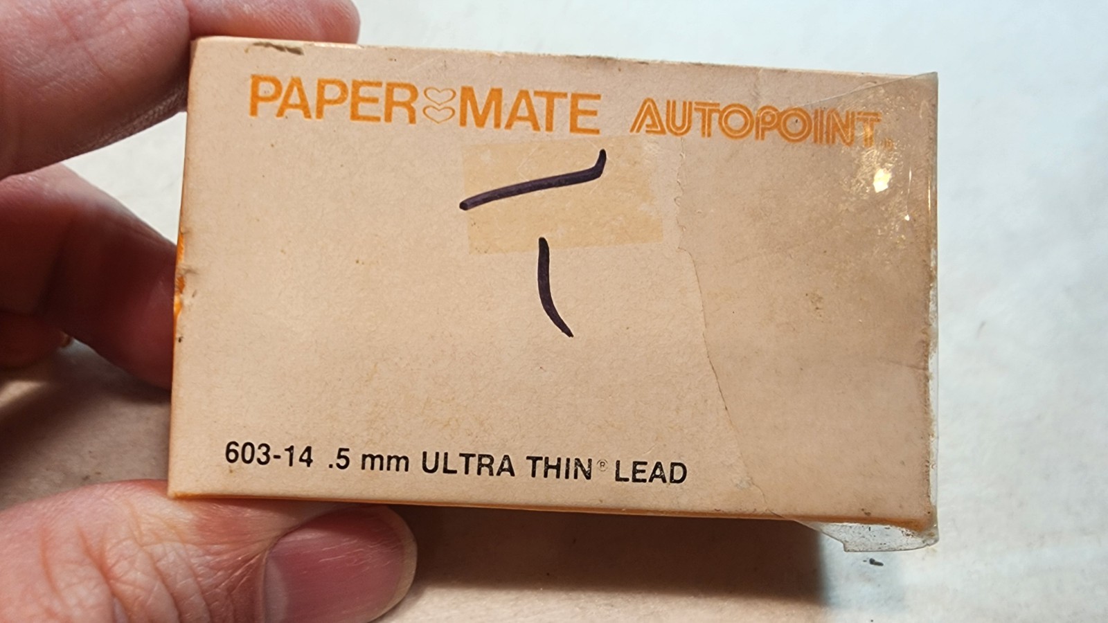 Vintage Autopoint Black Med Hard Leads Box of 10 Tubes .5 mm Paper Mate, 603-14