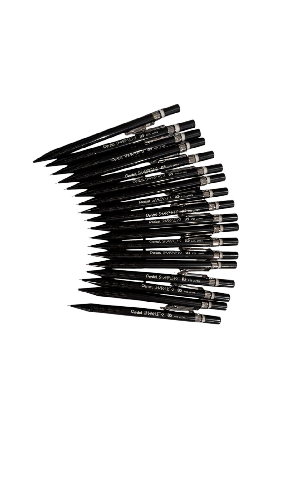 Vintage Japan Pentel 0.5MM A125 Sharplet-2 Automatic Mechanical Pencils Black 18