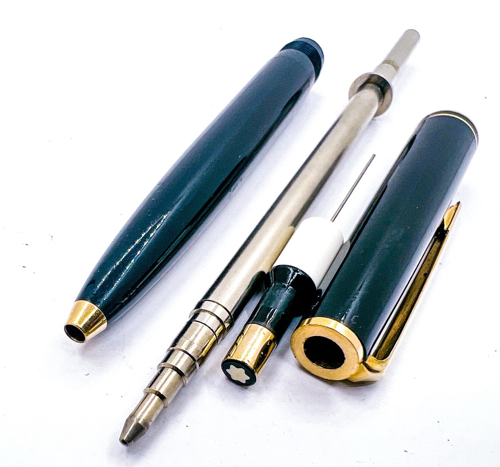 Montblanc Black Gold Trim mechanical pencil 0.5mm Push Functional