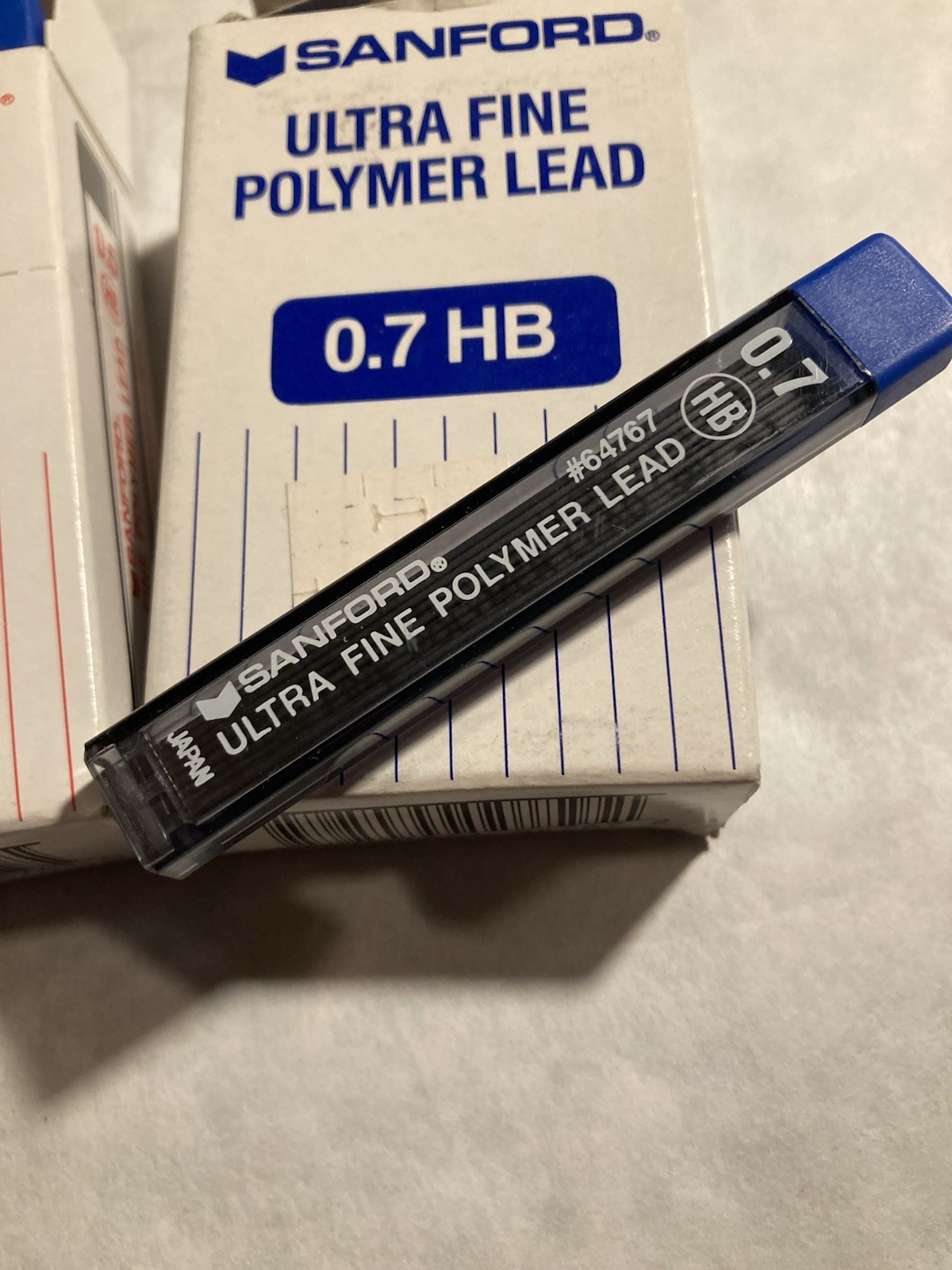 Sanford Ultra Fine Polymer Lead (12) Tubes 0.5HB & (9) Tubes 0.7HB Tubes of 12
