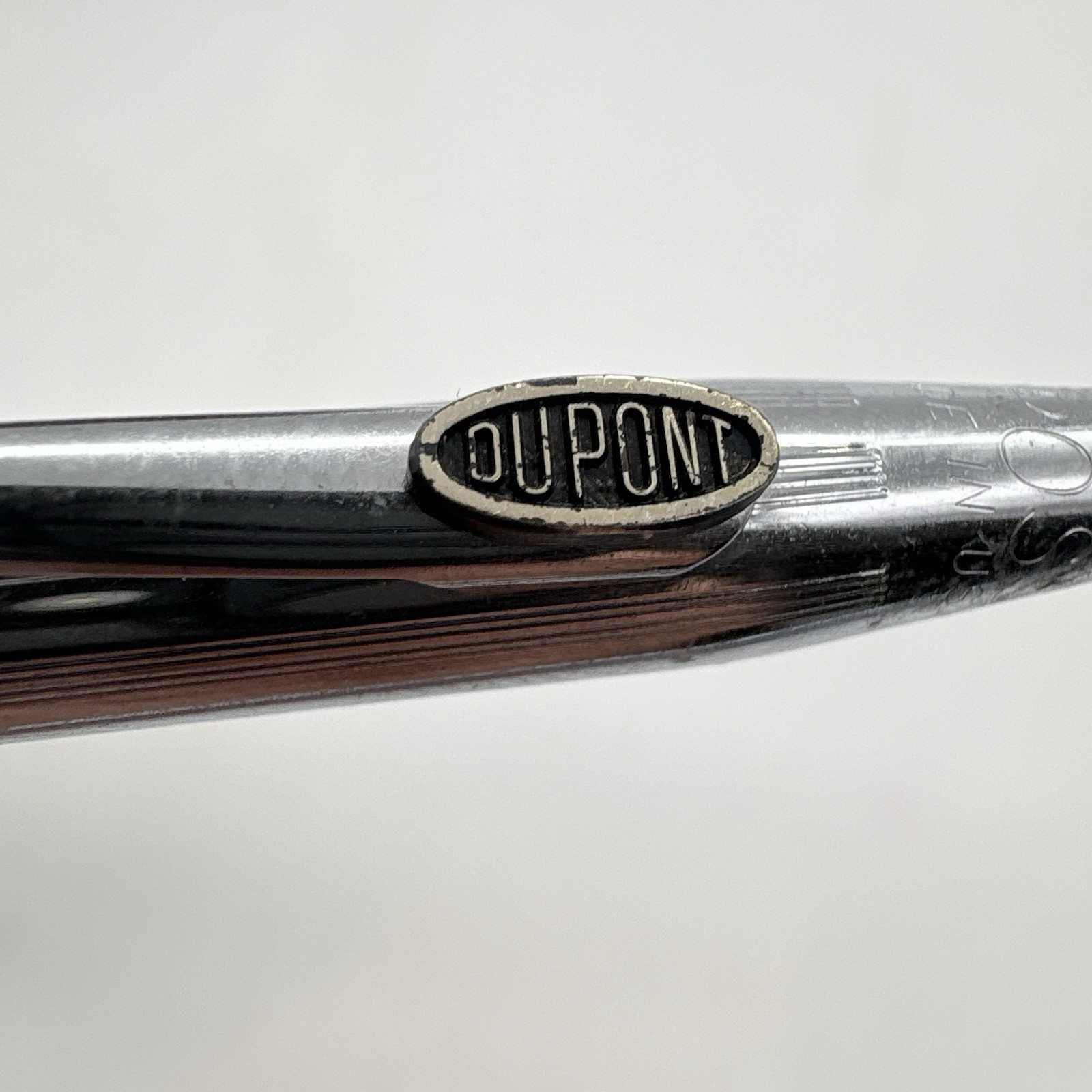 Cross Pencil Silver Tone Chrome w/ Thin Lead Refill And 2 Erasers Dupont Branded