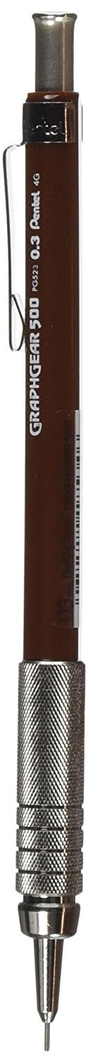 Pentel Drafting Pencil 0.3mm Refillable Polymer Ergonomic Grip Fine Point