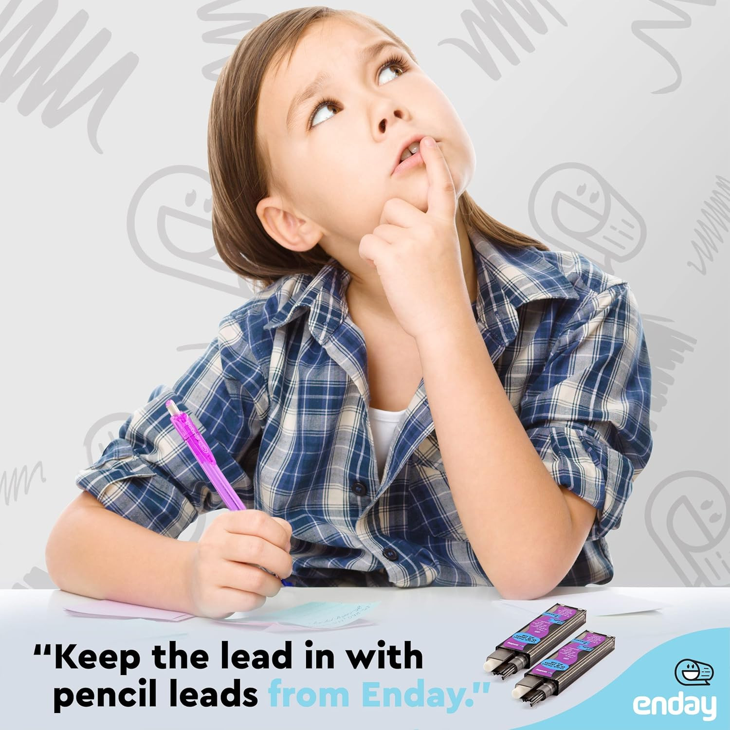 HB 2 Mechanical 0.9mm Lead Pencil and Eraser Refills, 20 Lead 6 Erasers per Tube