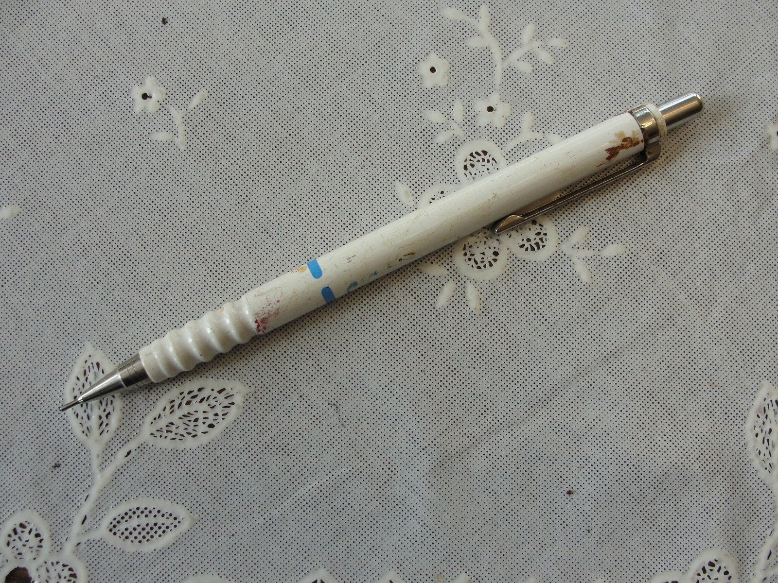 Vintage W. Germany rOtring Tikky Special White 0.7 mm Mechanical Pencil