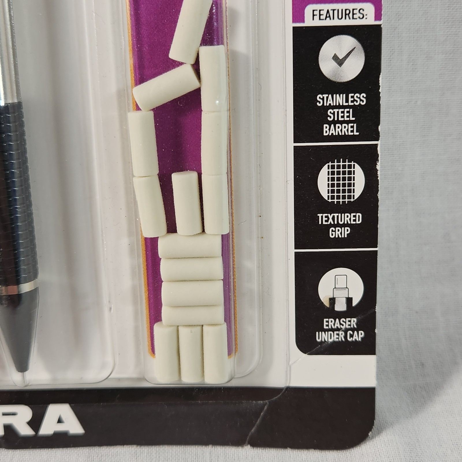 Zebra M-301 Mechanical Pencils 0.5Mm, Standard Stainless Steel HB Lead Pencil, 6