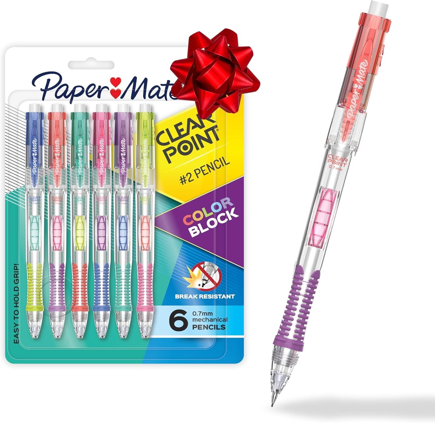 6-Piece Clearpoint Mechanical Pencils – Durable, Comfortable, and Stylish Design