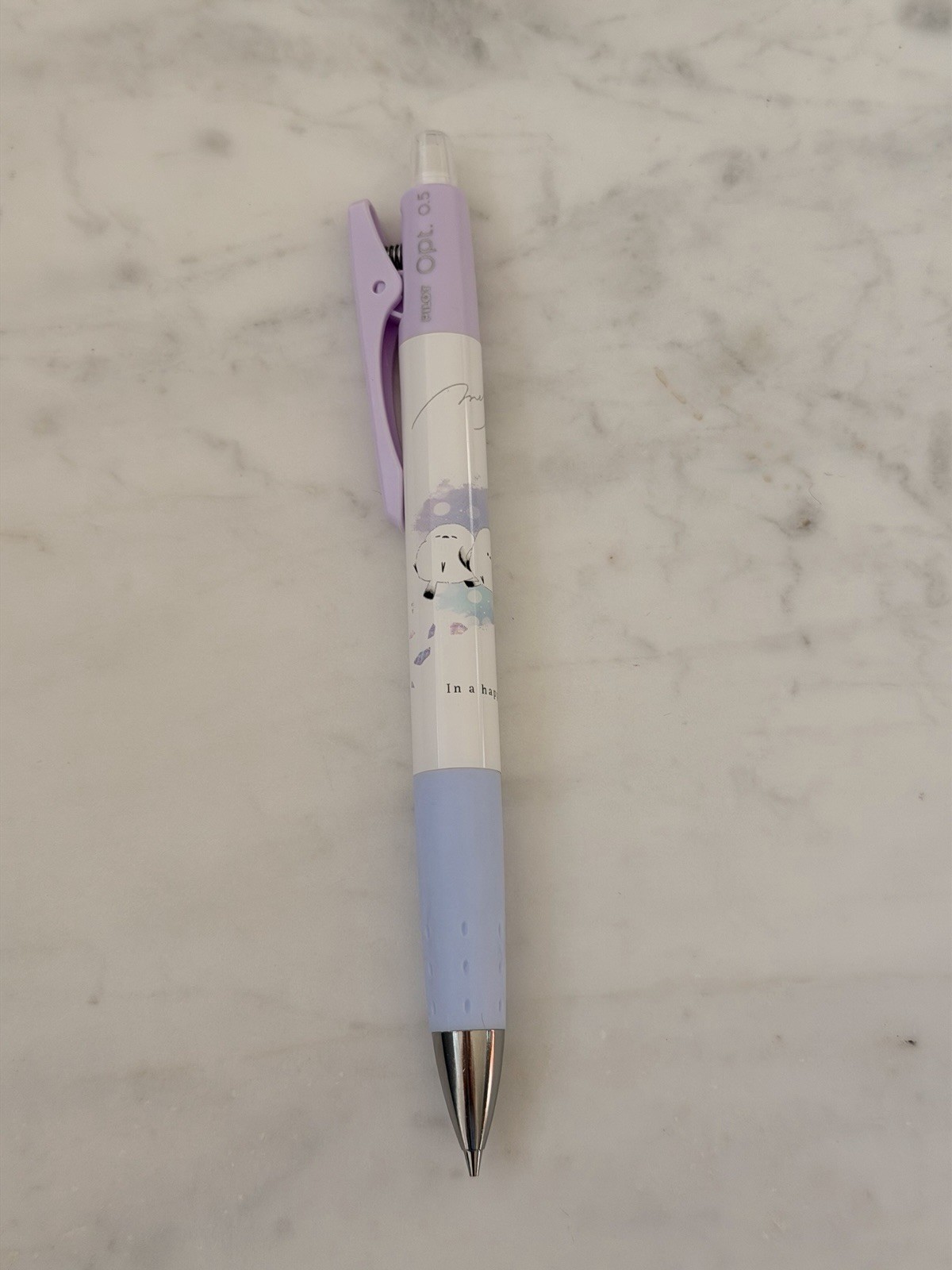 Pilot Opt 0.5mm Mechanical Pencil Retractable Tip Purple and Blue
