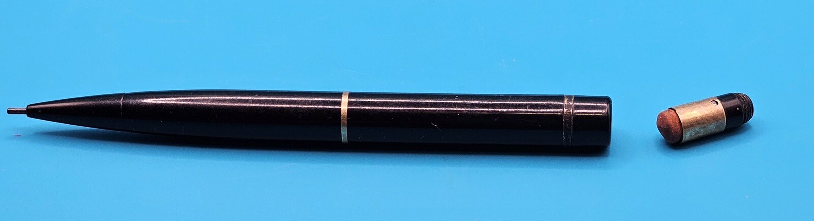 Vintage Eversharp Mechanical Pencil Black Color Eraser In Cap Good Condition