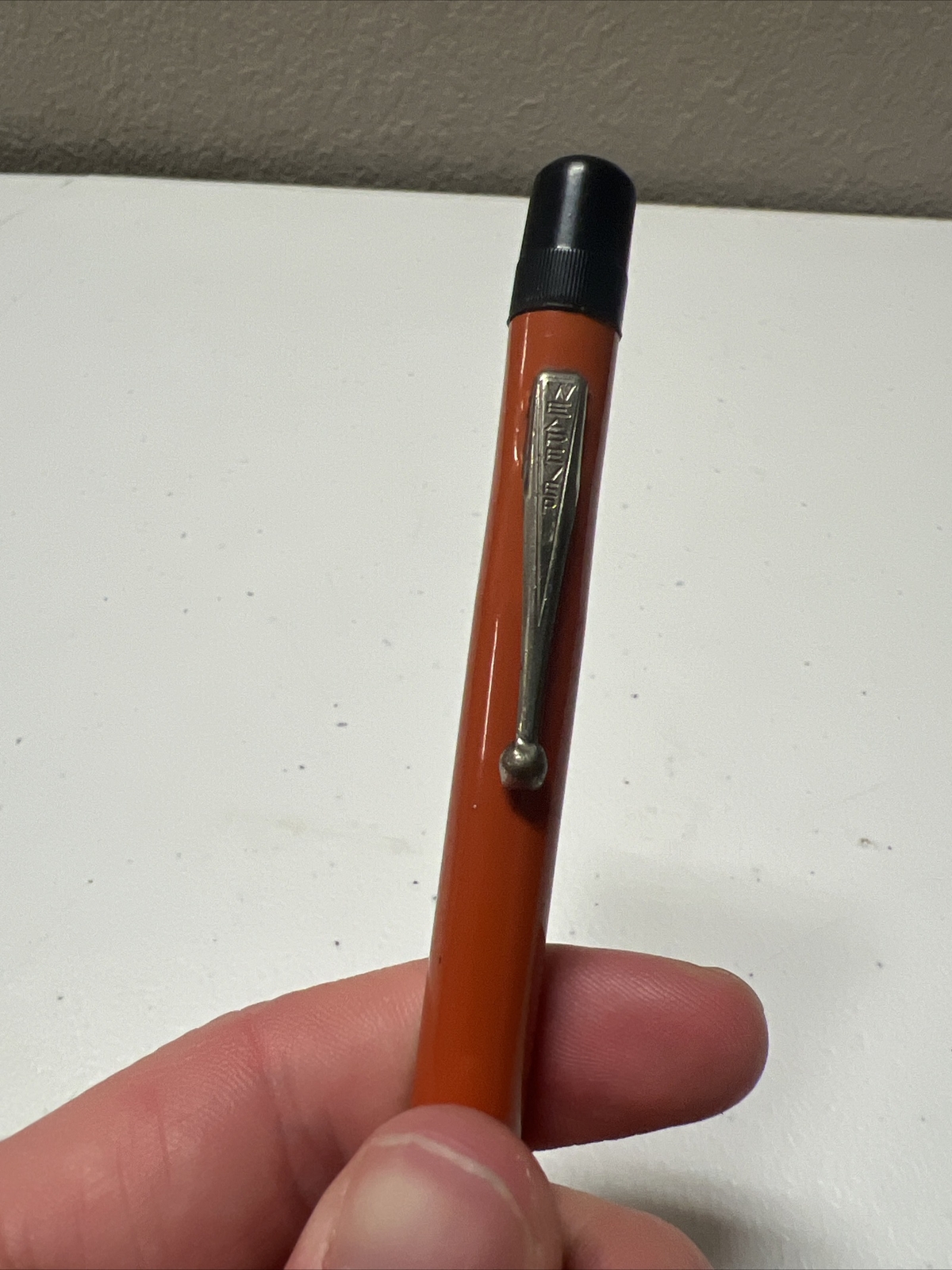 Vtg 1970’s Weaver Auto Point Pen Rare Orange The General Fire Truck Corp Detroit