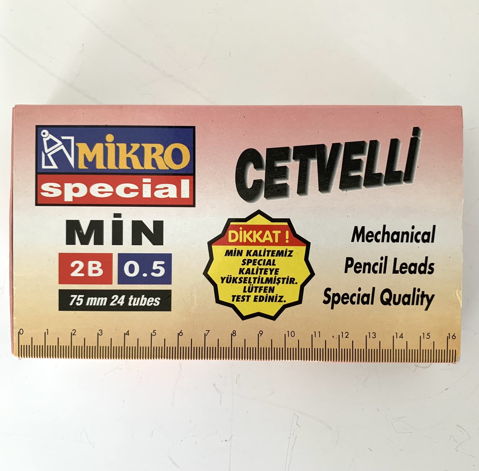 Mikro Mechanical Pencil Leads 0.5 2B Leads X 24 Tubes/Packs of 20 Leads Each NEW