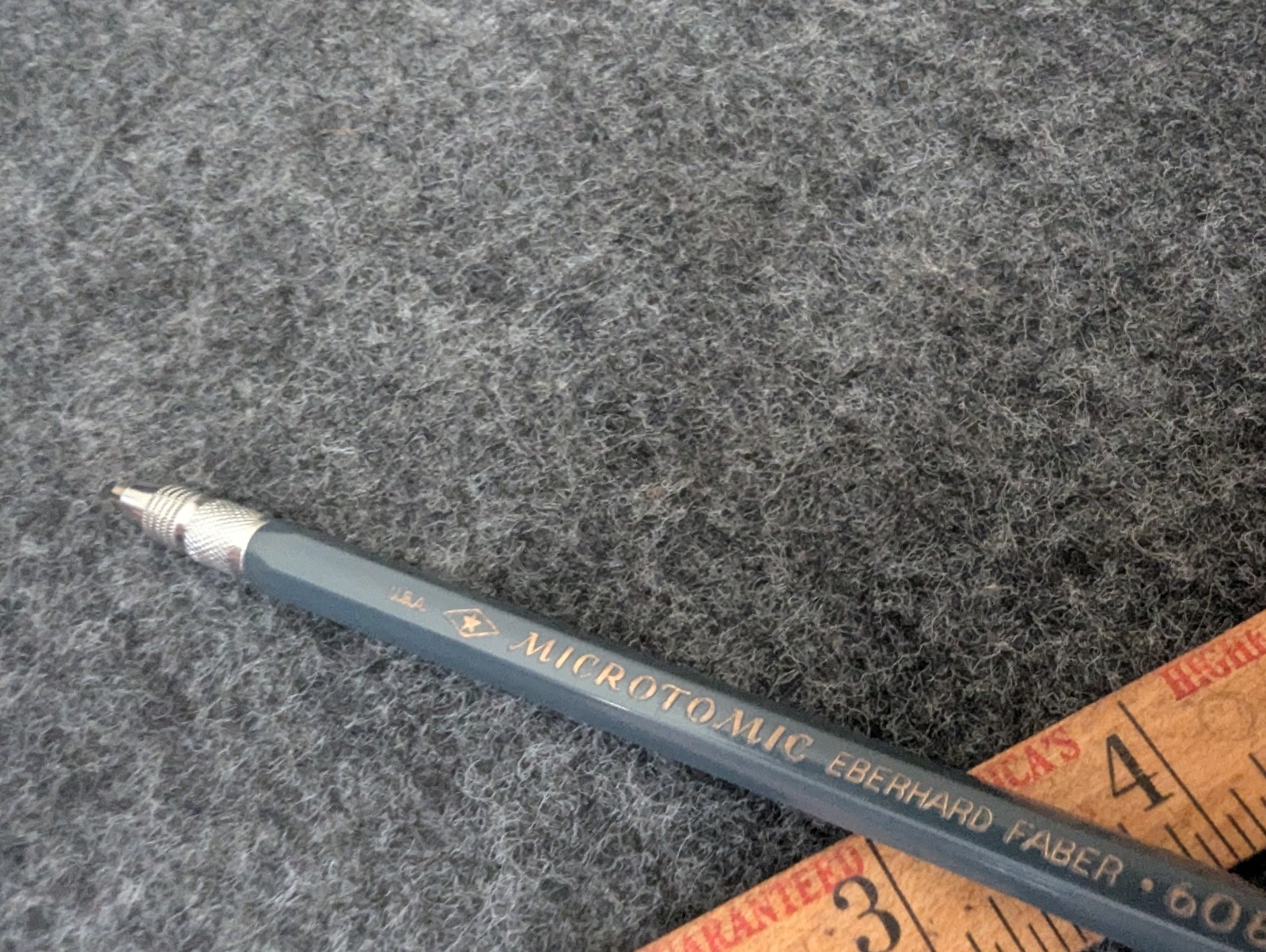 Vintage Eberhard Faber Microtomic 608 Mechanical Pencil Metal USA JM