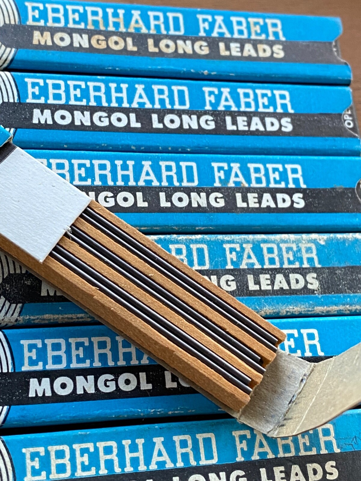 Vintage Eberhard Faber Pencil Leads for Mechanical Pencils Mongol Long Black HB