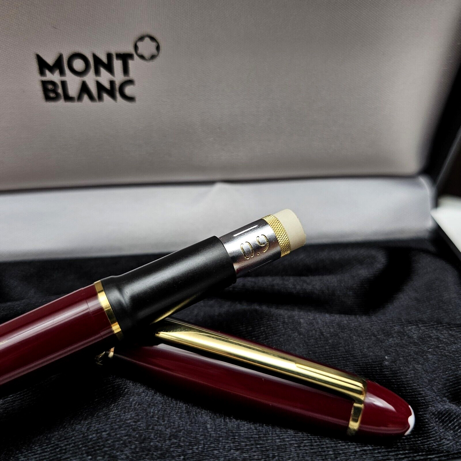 MONTBLANC Meisterstuck 167R LeGrand Burgundy / Red 0.9 mm Mechanical Pencil NEW!