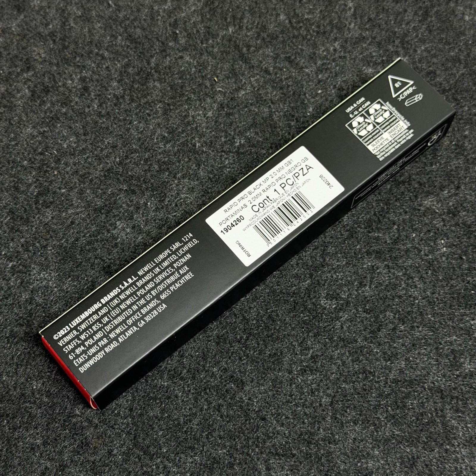 rOtring rapid PRO 2.0mm Mechanical Pencil Matte Black Lead Holder BNIB