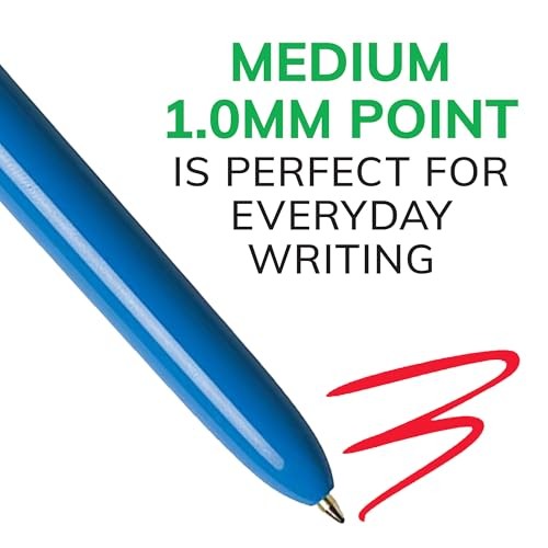 4-Color Retractable Ballpoint 3 Count (Pack of 1) Assorted – Original Original