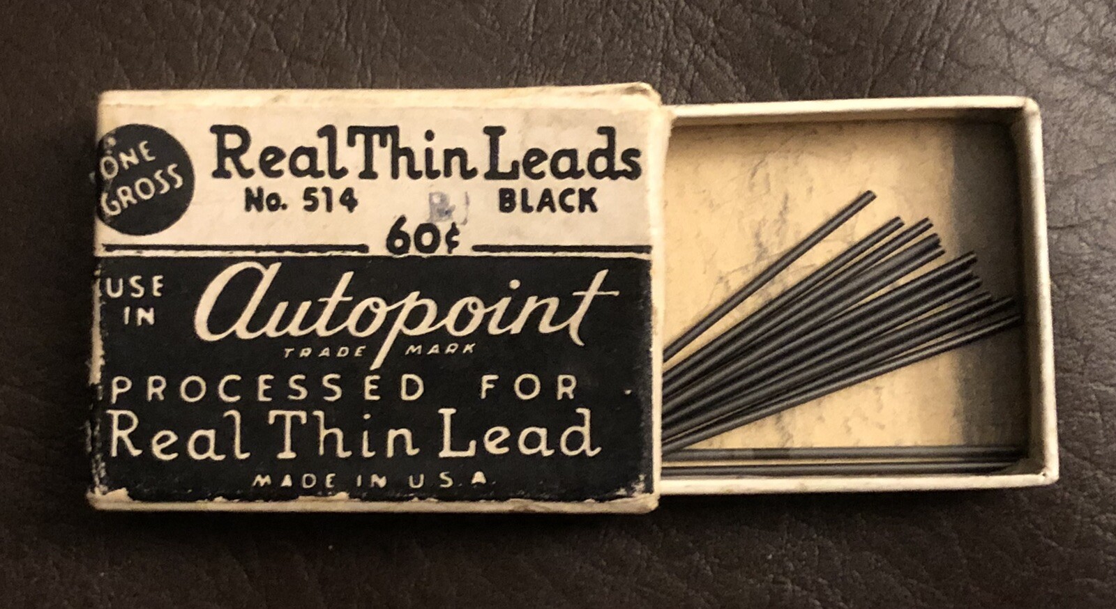 Vintage Autopoint Real Thin Lead Pencil Lead