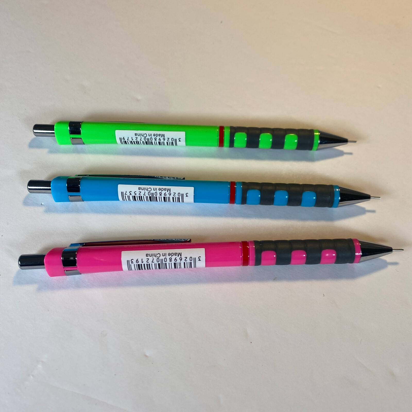 NEW Rotring Tikky 0.5 mm Mechanical Pencil Lot of 3 Grip Green Blue Pink